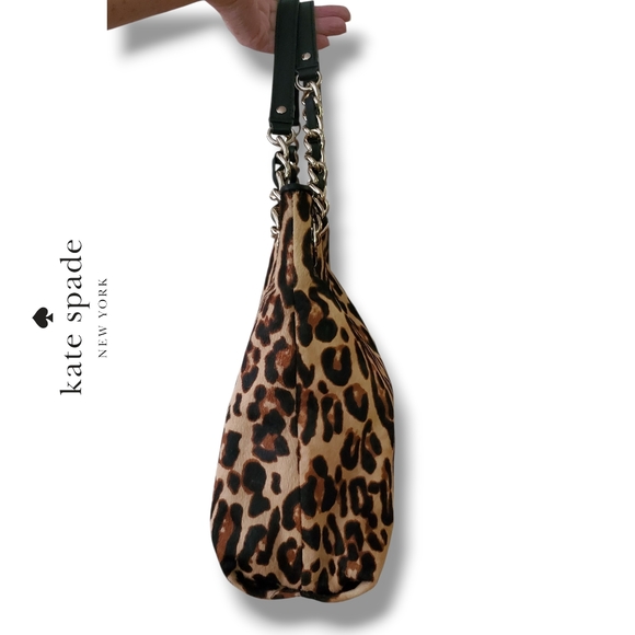 KATE SPADE NewYork Streetcar Darya Leopard Calfhair FUR Handbag Pony Hair - Picture 8 of 17